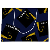 Graduation créative 2025 Grand sac cadeau (Devant)