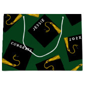 Graduation créative 2025 Grand sac cadeau (Devant)