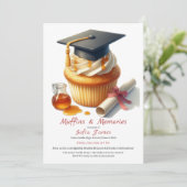 Graduation Cupcake Brunch Celebration Kaart (Staand voorkant)