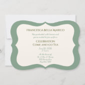 Graduation Daughter Floral Bouquet Invitation (Dos)