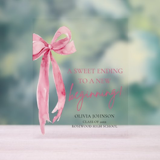 Graduation De Bow Une Douce Se Terminant Par Un No (Neutre)