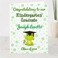 Graduation de la maternelle Félicitations Carte de
