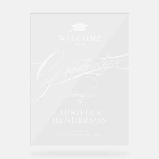 Graduation de script élégant et formel (Recto)