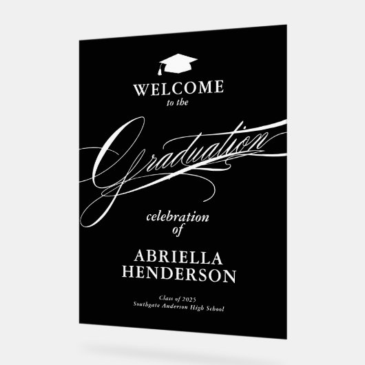 Graduation de script élégant et formel (Angle)