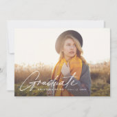 Graduation de script Invitation de la partie photo (Devant)