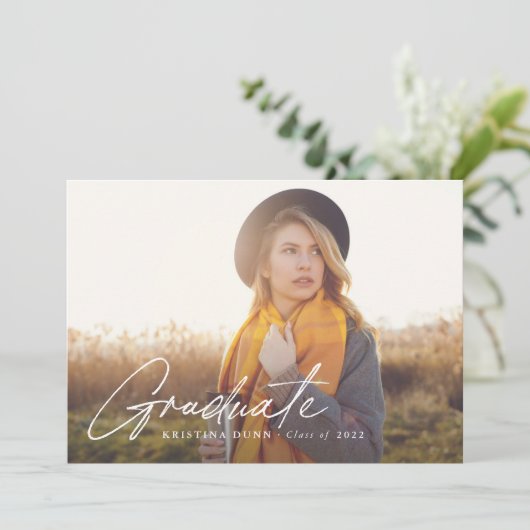 Graduation de script Invitation de la partie photo (Debout devant)