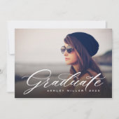 Graduation de script Invitation de la partie photo (Devant)