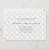 Graduation de script Invitation de la partie photo (Dos)
