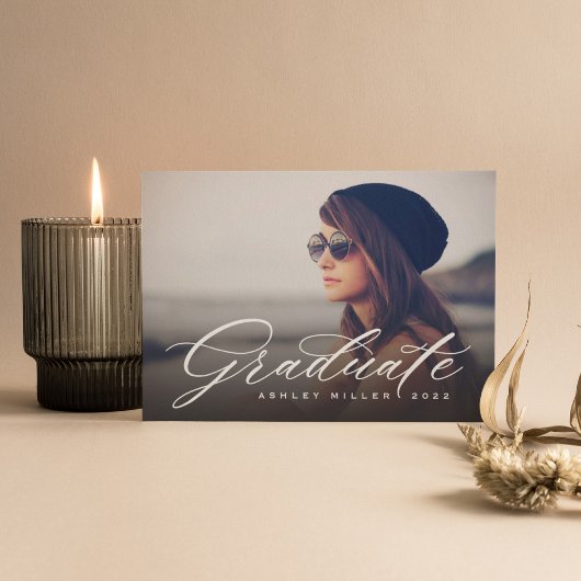 Graduation de script Invitation de la partie photo