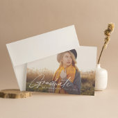 Graduation de script Invitation de la partie photo