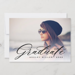 Graduation de script Invitation de la partie photo