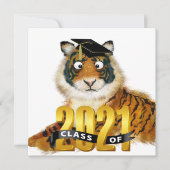 Graduation du tigre - Invitation (Devant)