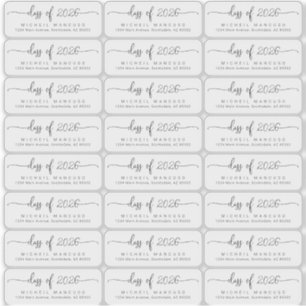 Graduation Effacer les étiquettes d'adresse de ret