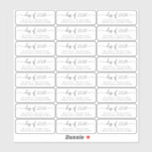 Graduation Effacer les étiquettes d'adresse de ret (Feuille)