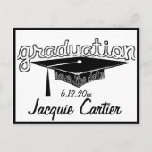 Graduation Enregistrer La Carte Date (Devant)