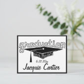 Graduation Enregistrer La Carte Date (Debout devant)