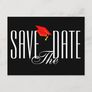 Graduation Enregistrer la date Postcard Invitation
