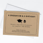 Graduation et invitation conjointe de la fête d'an