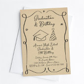 Graduation et invitation d'anniversaire