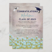 Graduation Félicitations Écriture Carte de voeux (Devant / Derrière)