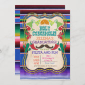 Graduation Fête Mexicaine Invitation (Devant / Derrière)