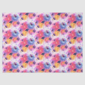 Graduation Fireworks Pattern with Tossed Caps Tissuepapier (Voorkant)