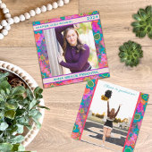 Graduation florale unique Faire-part photo personn