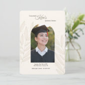 Graduation Foliage Photo Invitation (Debout devant)