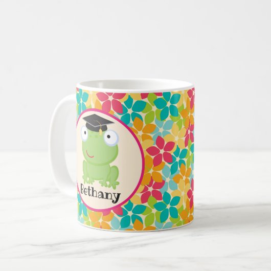 Graduation Frog Grad Gift Idea Coffee Mug (Devant gauche)