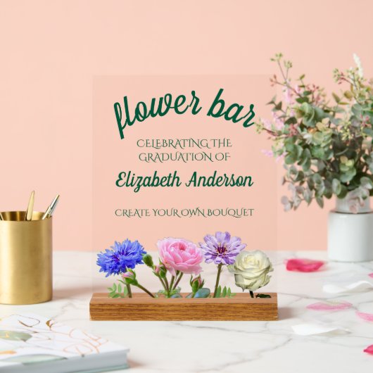 Graduation Garden Party Flower Bar (Mariage)