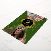 Graduation géométrique Faire-part doré (Rotation)