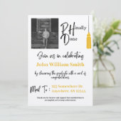 Graduation Gold et Black PHD - Douche carte (Debout devant)