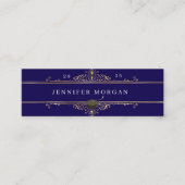 Graduation Gold Ornament Élégante carte de nom (Devant)