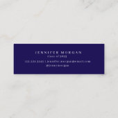 Graduation Gold Ornament Élégante carte de nom (Dos)