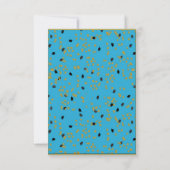 Graduation Gown et Stole Light Blue Invitations (Dos)