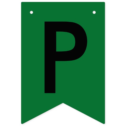 Graduation Green Black School Bunting Bannière (Troisième drapeau)