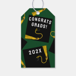Graduation Green Cadeaulabel