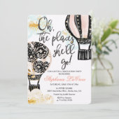 Graduation Hot Air Balloon Invitation (Debout devant)