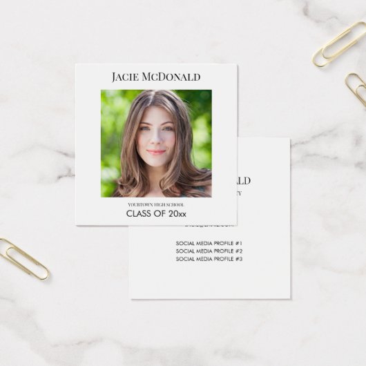 Graduation Insérer un profil photo blanc (Bureau)