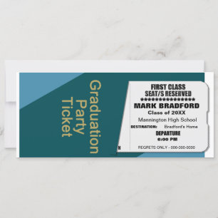 Graduation, Invitation de billets, Insérer l'année