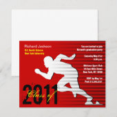 Graduation Invitation du Sport Party (Devant / Derrière)