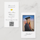 Graduation Invitation Enclosure Card (Devant / Derrière)