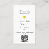 Graduation Invitation Enclosure Card (Devant)