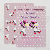 Graduation Invitation Patinage (Devant / Derrière)