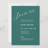 Graduation invitation with photo portrait (Dos)