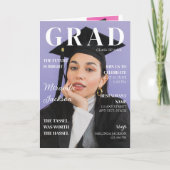 Graduation Magazine Invitation Amusants Livret mod (Devant)