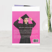 Graduation Magazine Invitation Amusants Livret mod (Dos)