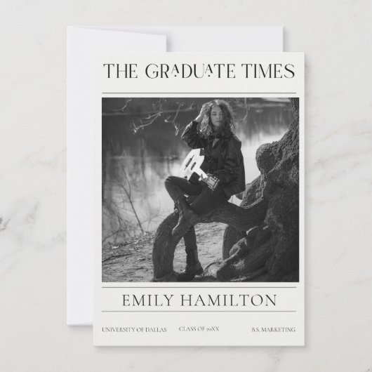 Graduation Magazine, The Graduate Times Feestdagenkaart (Voorkant)