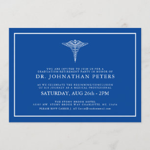 Graduation Médicale minimale Invitation à la retra