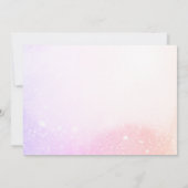 Graduation merci girly rose carte postale (Dos)